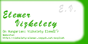 elemer vizkelety business card